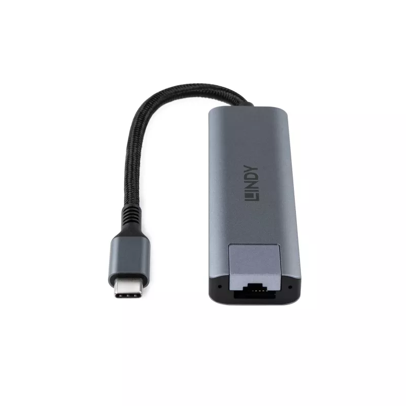 Lindy USB 3.2 Gen 2 Type C centrālmezgls un Gigabit Ethernet