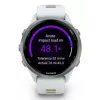 Viedpulkstenis IFIT ICON Forerunner 970 — 1,4 collu (3,56 cm) AMOLED 454×454, GPS, Wi‑Fi, titāna korpuss, silikona siksniņa (balta/dzeltena), 56 g