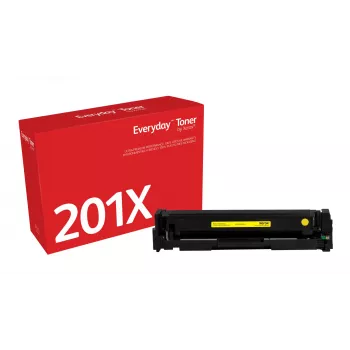 Everyday™ dzeltenais toneris no Xerox, saderīgs ar HP 201X (CF402X), augstas ietilpības