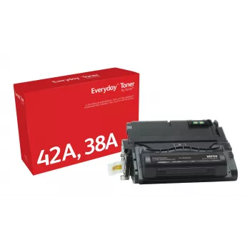 Everyday™ melnais toneris no Xerox, saderīgs ar HP 38A (Q5942A/ Q1338A), standarta ietilpība