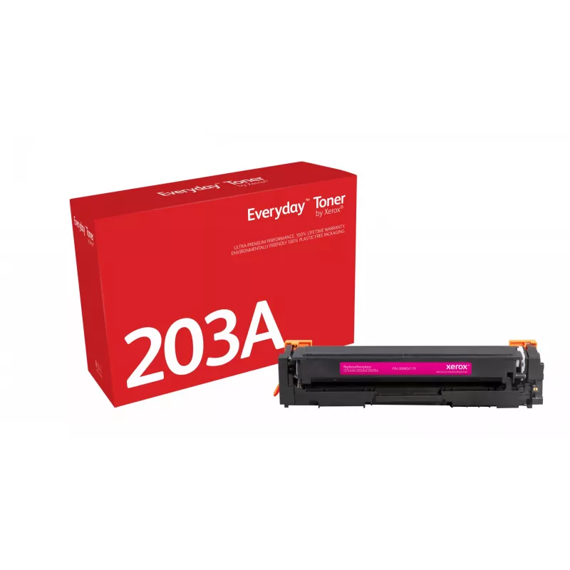 Everyday™ fuksīna tonera kasetne no Xerox, saderīga ar HP 203A (CF543A), standarta ietilpība