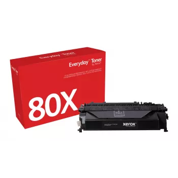 Everyday™ melnais toneris no Xerox, saderīgs ar HP 80X (CF280X), augsta ietilpība
