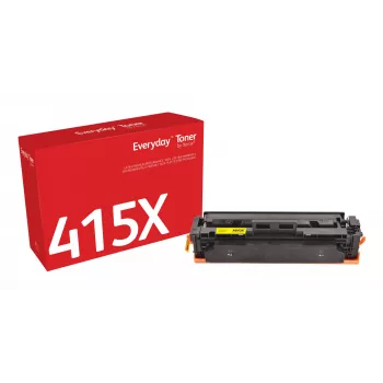Everyday™ dzeltena Toner by Xerox Saderīga with HP 415X (W2032X), High capacity