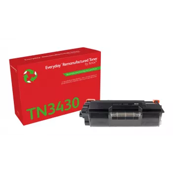 Everyday™ Mono Remanufactured Toner by Xerox saderīgs ar Brother TN-3430, standarta ietilpība