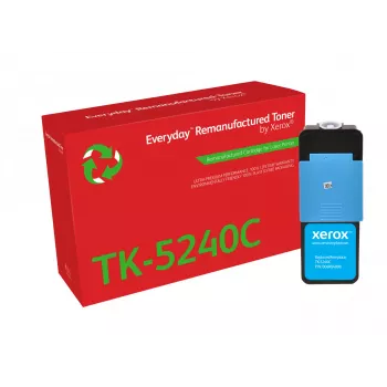 Everyday™ ciāna pārstrādāts toneris no Xerox, saderīgs ar Kyocera TK-5240C, standarta ietilpība