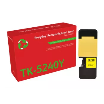 Everyday™ dzeltena Remanufactured Toner by Xerox, saderīgs ar Kyocera TK-5240Y, standarta ietilpība
