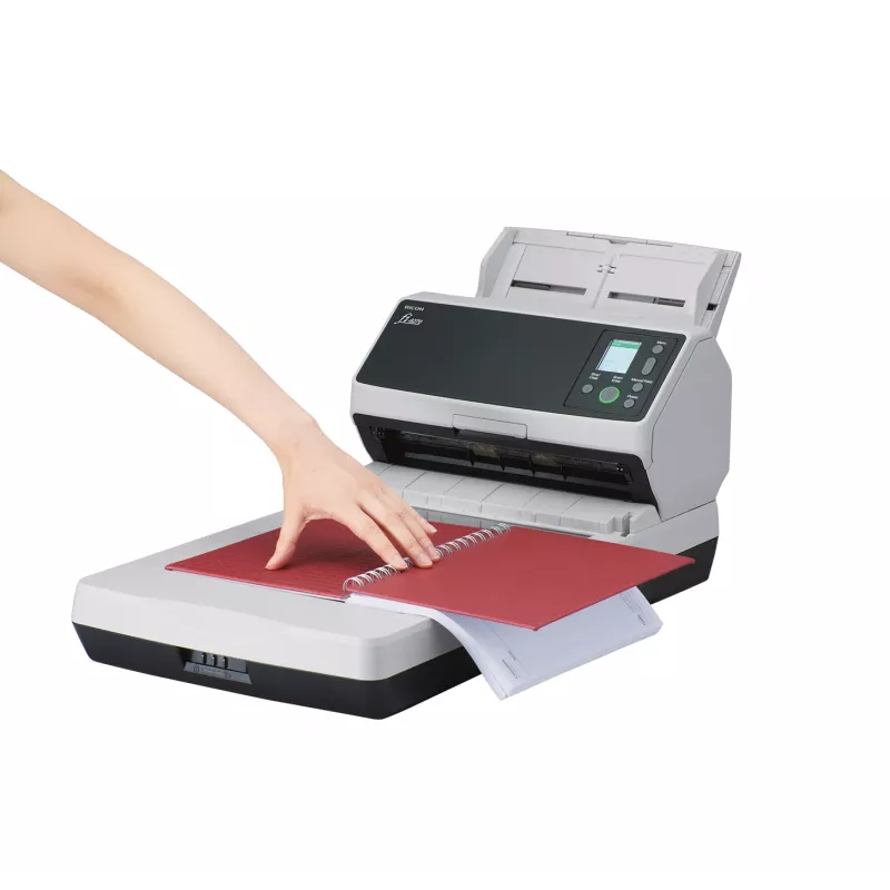 Ricoh fi-8270 ADF + Manuālās padeves skeneris 600 x 600 DPI A4 Melns, Pelēks