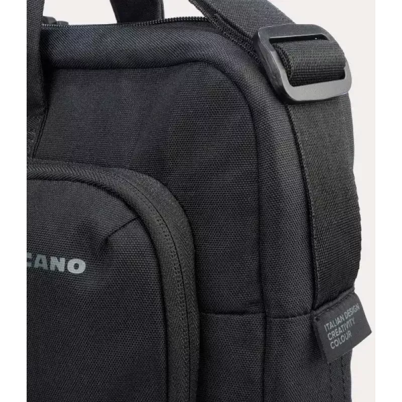 Iepirkumu soma Tucano BORSA NB 17 no pārstrādātas plastmasas, melna/zila