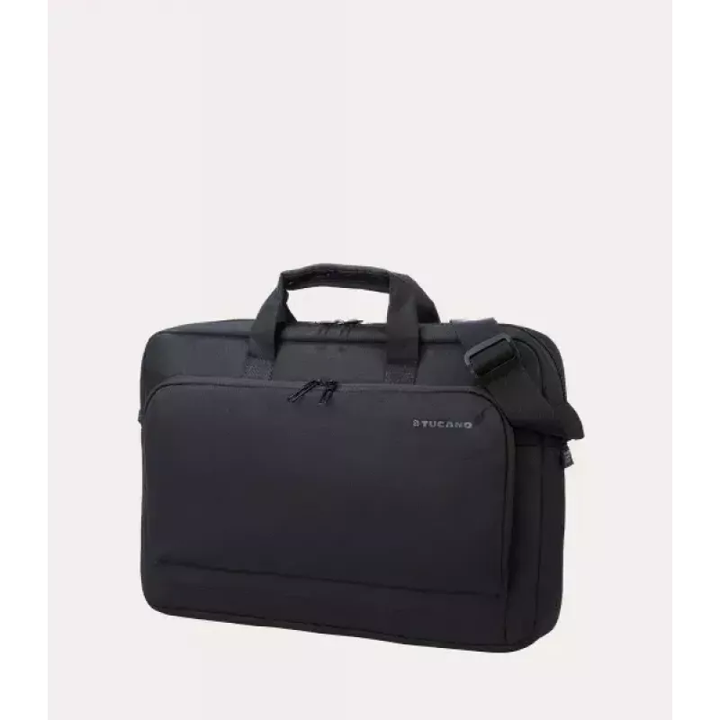 Iepirkumu soma Tucano BORSA NB 17 no pārstrādātas plastmasas, melna/zila