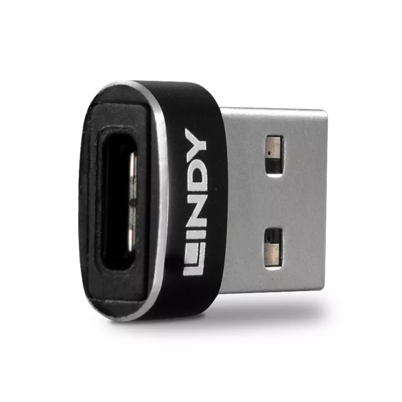 USB 2.0 Low Profile Type A to C Adapter Lindy 41884