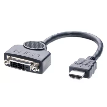 Lindy DVI-D Female to HDMI Male adaptera kabelis, 0.2m