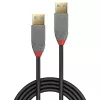 USB kabelis Lindy 2m USB 3.2 Type A kabelis 5Gbps Anthra Line