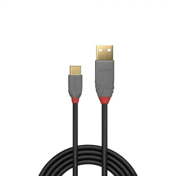 Lindy 2 m USB 2.0 A–C kabelis, Anthra Line