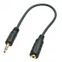 3,5 mm vīrišķā uz 2,5 mm sievišķo audio adapteris 20 cm melns