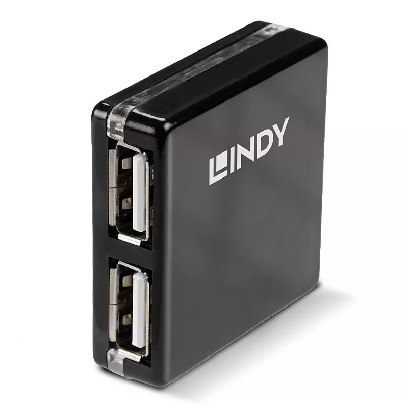 USB centrmezgls Lindy 4 portu USB 2.0 Mini centrmezgls