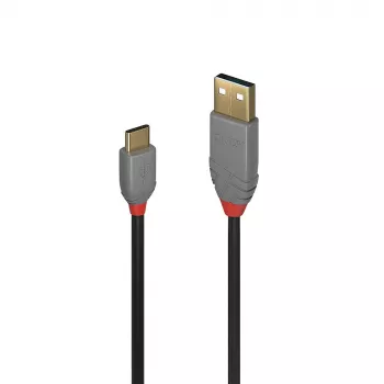 Lindy 1m USB 2.0 Type A to C kabelis, Anthra Line