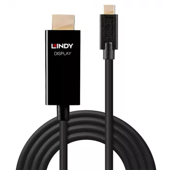 Lindy 2m USB Type C uz HDMI 4K60 adaptera kabelis ar HDR