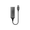 Lindy USB 3.0 Gigabit Ethernet pārveidotājs, vadu, USB, Ethernet, 5000 Mbit/s, sudraba krāsā