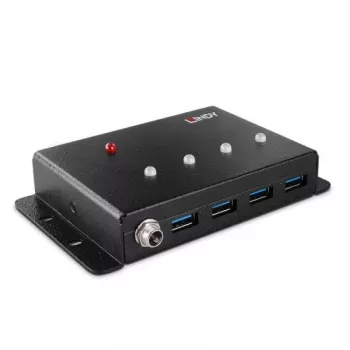 USB centrmezgls Lindy 4 portu USB 3.0 metāla centrmezgls