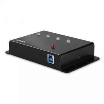 USB centrmezgls Lindy 4 portu USB 3.0 metāla centrmezgls