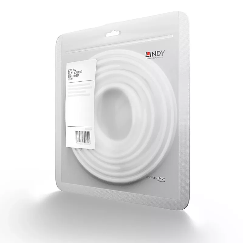 Lindy 47541 tīkla kabelis, balts, 1 m, Cat6a U/FTP (STP)