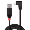 Lindy 0,5 m USB 2.0 kabelis - A tipa uz Micro-B kabelis, 90° taisns leņķis