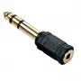 Lindy 3.5 mm stereo ligzda sievišķā → 6.3 mm stereo spraudnis vīrišķais adapteris