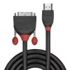 Lindy 3m HDMI uz DVI kabelis, Melns Line