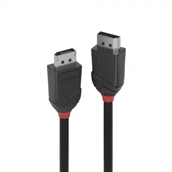 Lindy 1,5 m DisplayPort 1.2 kabelis, Melns Line