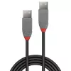 Lindy 3m USB 2.0 Type A to A kabelis, Anthra Line