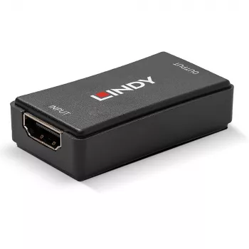 Lindy 50m HDMI 4K30 atkārtotājs, HDCP 2.2, AV uztvērējs, vadu savienojums, melns, HDCP