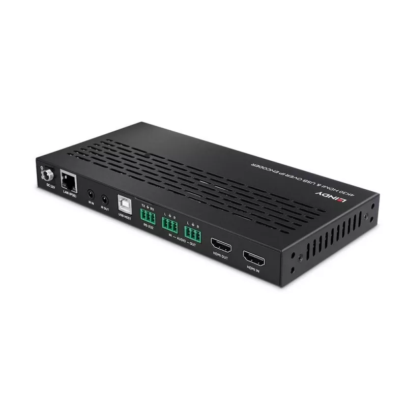 AV raidītājs Lindy 4K30 HDMI un USB pār IP sistēma – Kodētājs 3840 x 2160 pikseļi