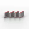 Porta bloķētāja atslēga Lindy USB Type C Porta bloķētāja atslēga, 4 gab., rozā