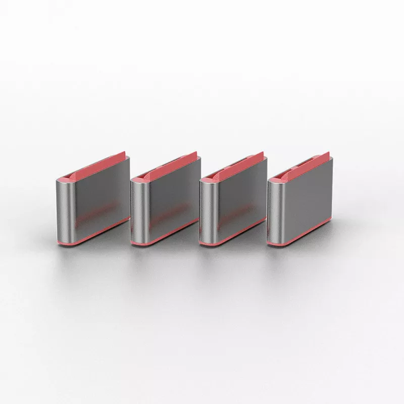 Porta bloķētāja atslēga Lindy USB Type C Porta bloķētāja atslēga, 4 gab., rozā
