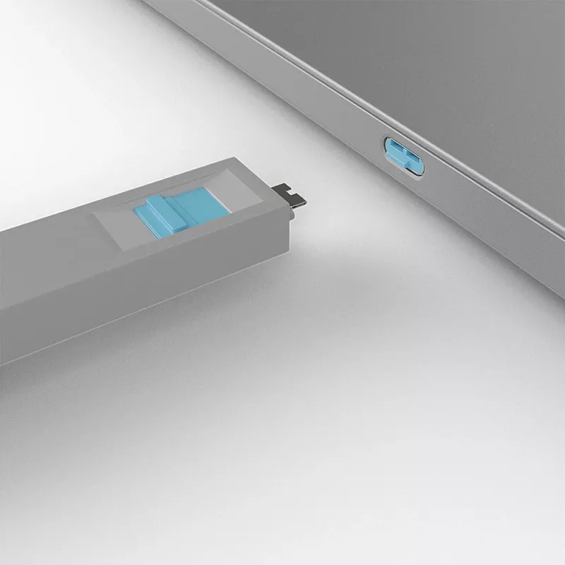 Portu aizbāznis Lindy USB Type C Port Blocker Key komplekts no 4 gab., zils