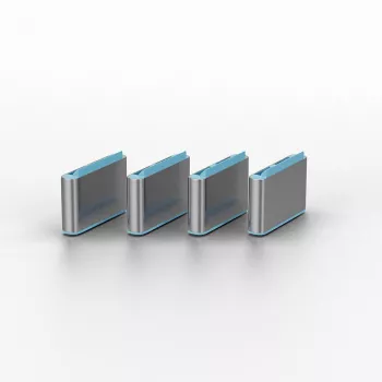 Porta bloķētājs Lindy USB Type C portu bloķētāji bez atslēgas, 10 gab. iepakojumā, zili