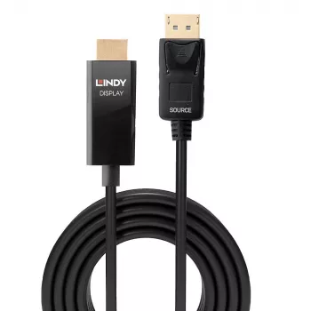 Lindy 1 m aktīvais DisplayPort–HDMI kabelis ar HDR