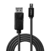 Lindy 3m Mini DisplayPort vīrišķais – DisplayPort vīrišķais, melns, 3 m