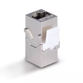 Tīkla kabelis Lindy CAT 6A sieviešu savienotāja keystone RJ-45 plakans metālisks 1 gab.