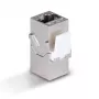 Tīkla kabelis Lindy CAT 6A sieviešu savienotāja keystone RJ-45 plakans metālisks 1 gab.