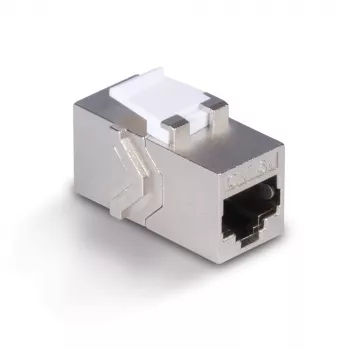 Tīkla kabelis Lindy CAT 6A sieviešu savienotāja keystone RJ-45 plakans metālisks 1 gab.