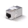 Tīkla kabelis Lindy CAT 6A sieviešu savienotāja keystone RJ-45 plakans metālisks 1 gab.
