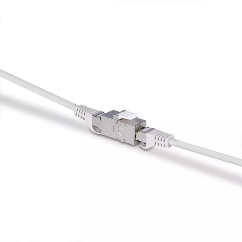 Tīkla kabelis Lindy CAT 6A sieviešu savienotāja keystone RJ-45 plakans metālisks 1 gab.