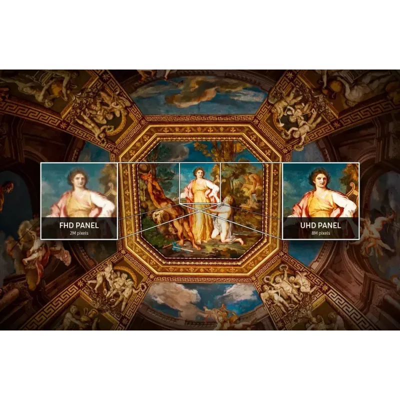 Digitālās izkārtnes plakanais panelis Samsung 65 collu Crystal UHD 4K Signage QE65T LCD 3840 x 2160