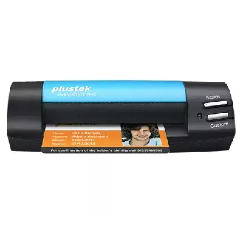 Plustek MobileOffice S602 vizītkaršu skeneris 1200 x 1200 DPI A6 melns, zils