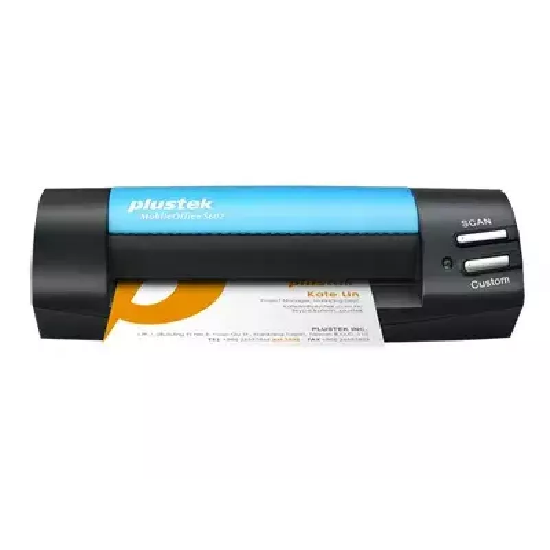 Plustek MobileOffice S602 vizītkaršu skeneris 1200 x 1200 DPI A6 melns, zils