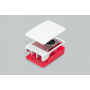 Raspberry Pi 5 korpuss, sarkans/balts, ar dzesēšanas ventilatoru (SC1159)