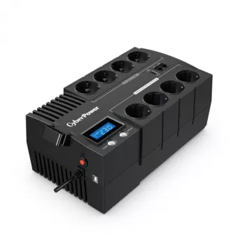 Nepārtrauktās barošanas avots CYBERPOWER BR700ELCD, Line-Interactive 0.7 kVA (420 W), 8x Type E ligzdas, LCD, AVR