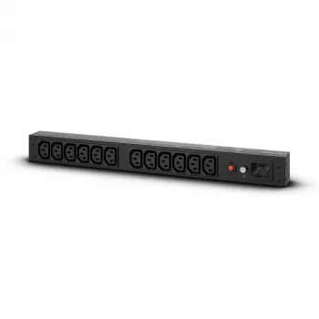 CyberPower PDU20BHVIEC12R jaudas sadales bloks (PDU) 12 maiņstrāvas izvadu 1U melns