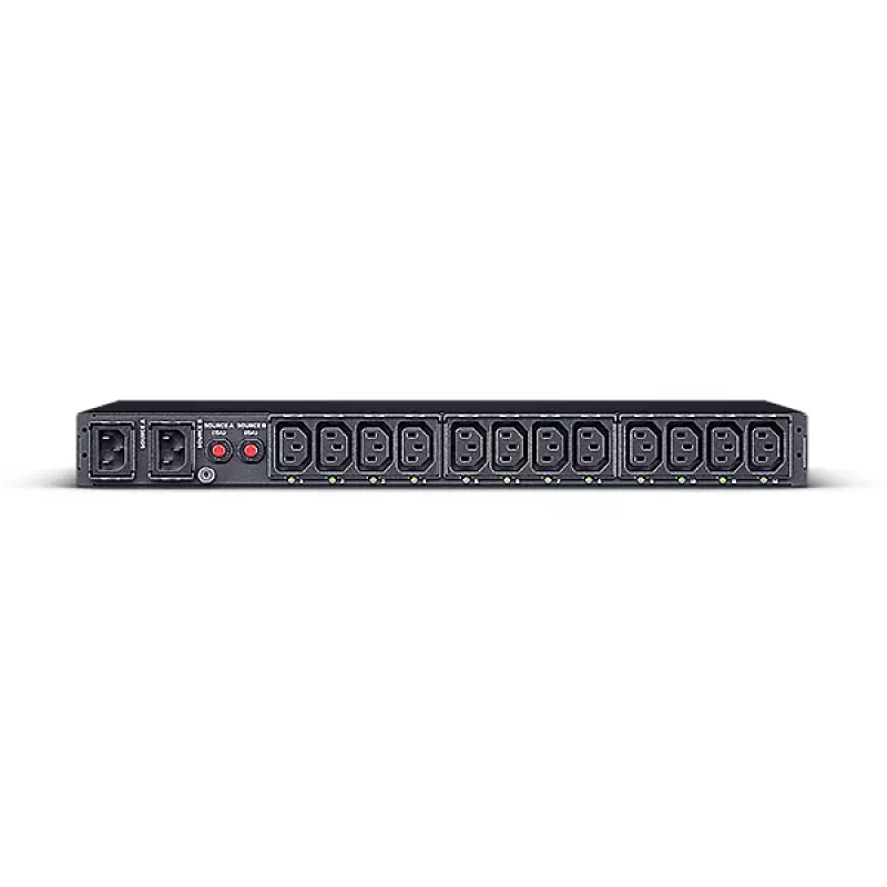 CyberPower PDU44004 strāvas sadales bloks (PDU) 12 maiņstrāvas kontaktligzdas 1U melns